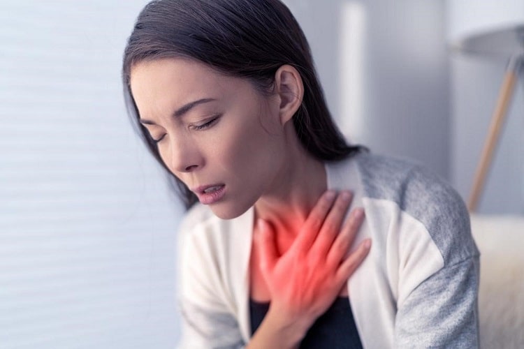 تنگی نفس ناشی از حساسیت به کاپ قاعدگی